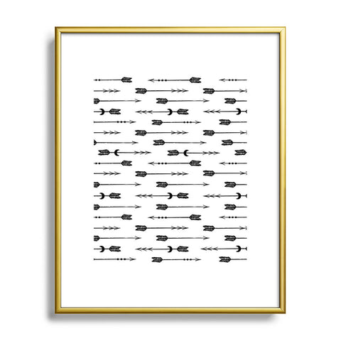 Emanuela Carratoni Vintage Boho Arrows Metal Framed Art Print
