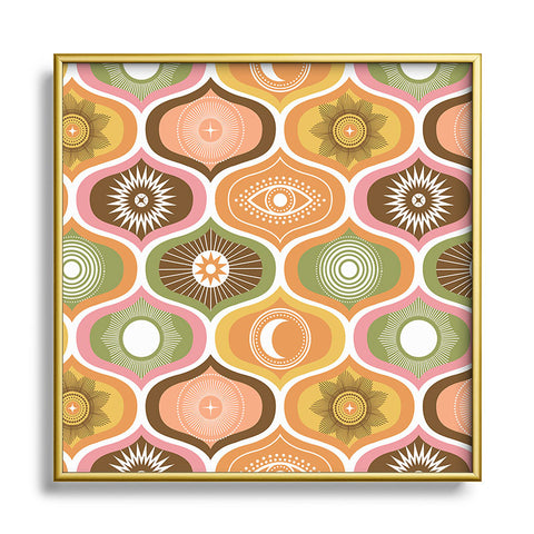 Emanuela Carratoni Vintage Decorations Metal Square Framed Art Print