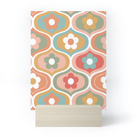 Emanuela Carratoni Vintage Floral Geometry Mini Art Print