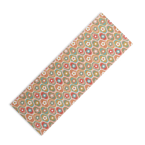 Emanuela Carratoni Vintage Floral Geometry Yoga Mat