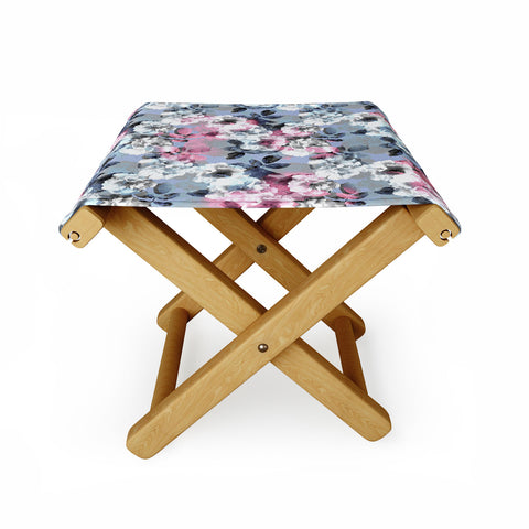 Emanuela Carratoni Vintage Floral Theme Folding Stool