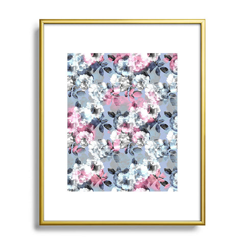 Emanuela Carratoni Vintage Floral Theme Metal Framed Art Print