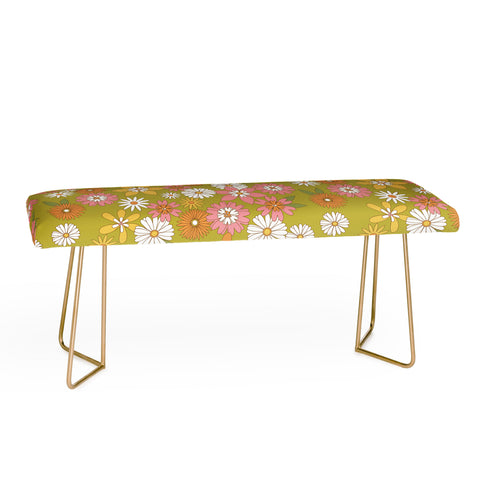 Emanuela Carratoni Vintage Floral World Bench