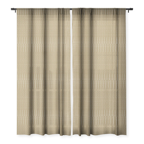 Emanuela Carratoni Vintage Polka Dots Sheer Window Curtain