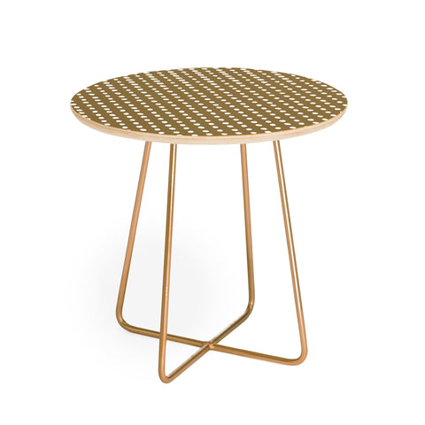 Emanuela Carratoni Vintage Polka Dots Round Side Table