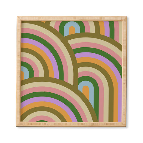 Emanuela Carratoni Vintage Summer Rainbows Framed Wall Art