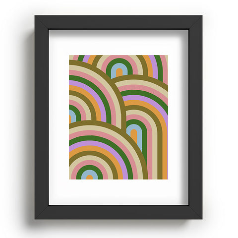 Emanuela Carratoni Vintage Summer Rainbows Recessed Framing Rectangle