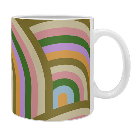 Emanuela Carratoni Vintage Summer Rainbows Coffee Mug
