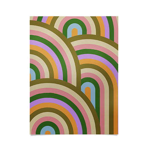 Emanuela Carratoni Vintage Summer Rainbows Poster