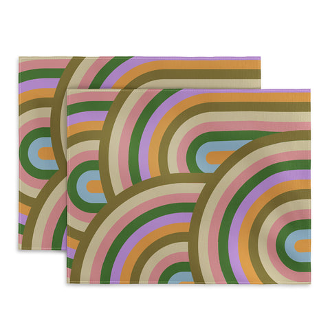 Emanuela Carratoni Vintage Summer Rainbows Placemat