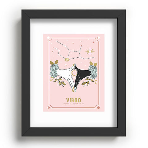 Emanuela Carratoni Virgo Zodiac Series Recessed Framing Rectangle