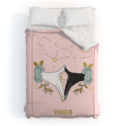 Emanuela Carratoni Virgo Zodiac Series Duvet Cover