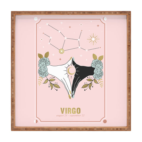 Emanuela Carratoni Virgo Zodiac Series Square Tray