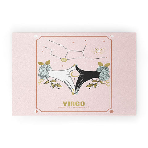 Emanuela Carratoni Virgo Zodiac Series Welcome Mat