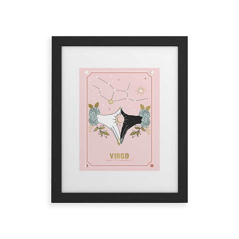 Emanuela Carratoni Virgo Zodiac Series Framed Art Print