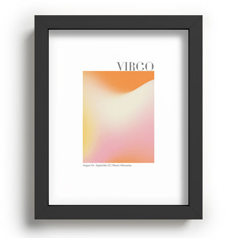 Emanuela Carratoni Virgo Zodiac Sign Gradient Recessed Framing Rectangle