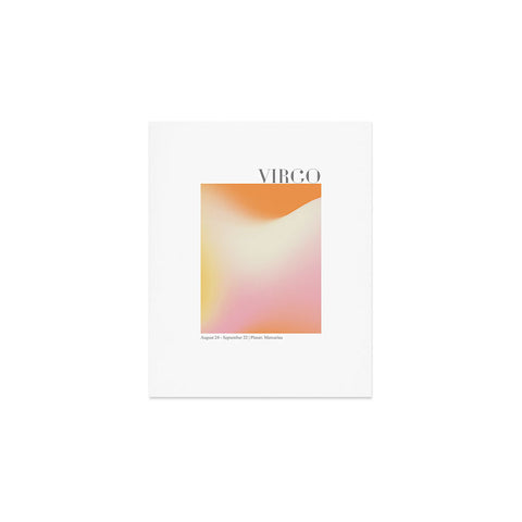 Emanuela Carratoni Virgo Zodiac Sign Gradient Art Print