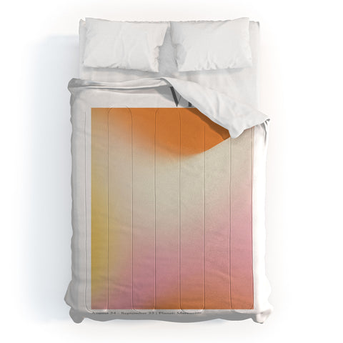 Emanuela Carratoni Virgo Zodiac Sign Gradient Comforter