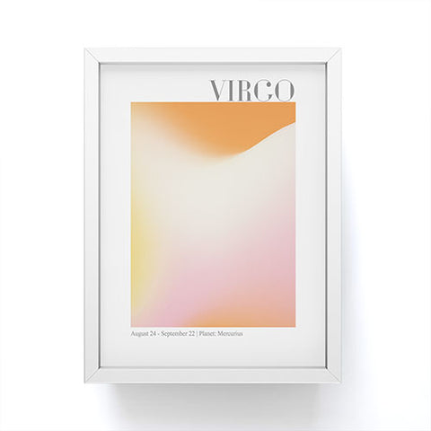 Emanuela Carratoni Virgo Zodiac Sign Gradient Framed Mini Art Print