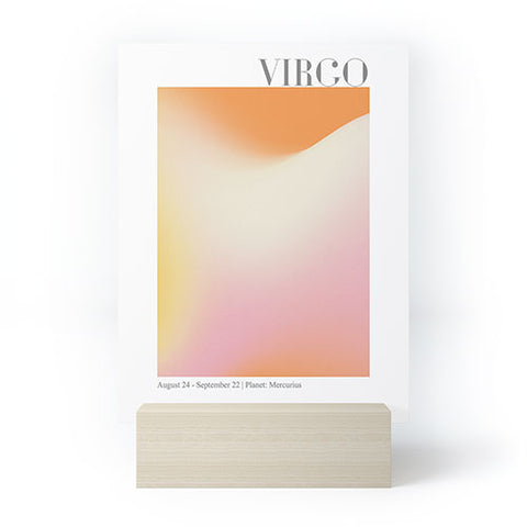 Emanuela Carratoni Virgo Zodiac Sign Gradient Mini Art Print