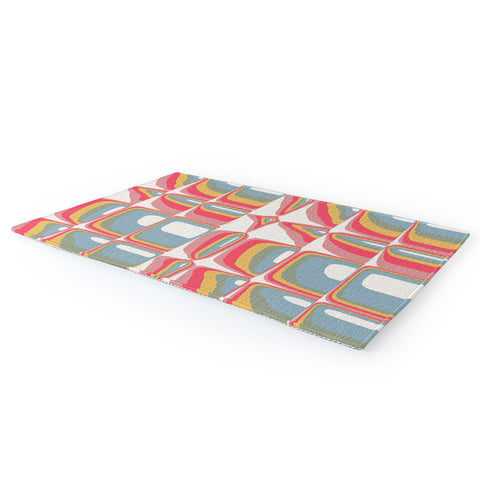 Emanuela Carratoni Whimsical Rainbow Area Rug