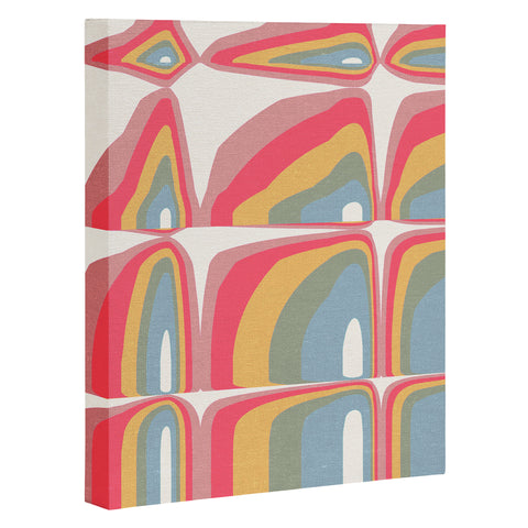 Emanuela Carratoni Whimsical Rainbow Art Canvas