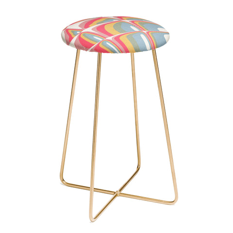 Emanuela Carratoni Whimsical Rainbow Counter Stool