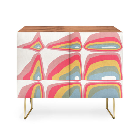 Emanuela Carratoni Whimsical Rainbow Credenza