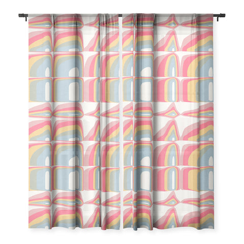 Emanuela Carratoni Whimsical Rainbow Sheer Non Repeat