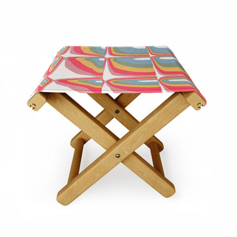 Emanuela Carratoni Whimsical Rainbow Folding Stool