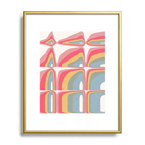 Emanuela Carratoni Whimsical Rainbow Metal Framed Art Print