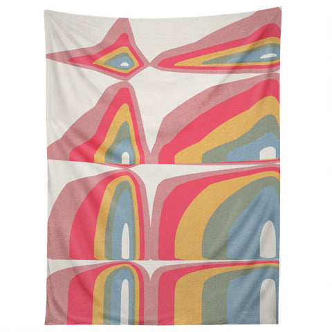 Emanuela Carratoni Whimsical Rainbow Tapestry