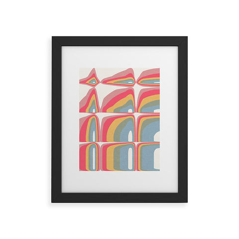Emanuela Carratoni Whimsical Rainbow Framed Art Print
