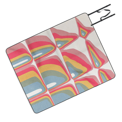 Emanuela Carratoni Whimsical Rainbow Picnic Blanket
