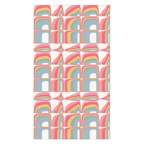 Emanuela Carratoni Whimsical Rainbow Tablecloth
