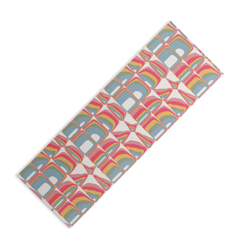 Emanuela Carratoni Whimsical Rainbow Yoga Mat