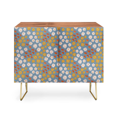Emanuela Carratoni Wild Painted Flowers Credenza