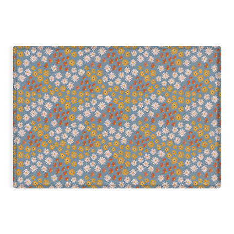 Emanuela Carratoni Wild Painted Flowers Outdoor Rug