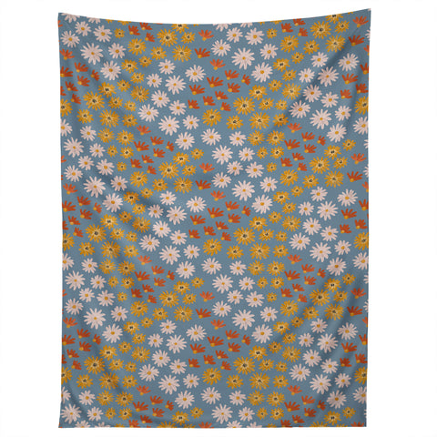 Emanuela Carratoni Wild Painted Flowers Tapestry