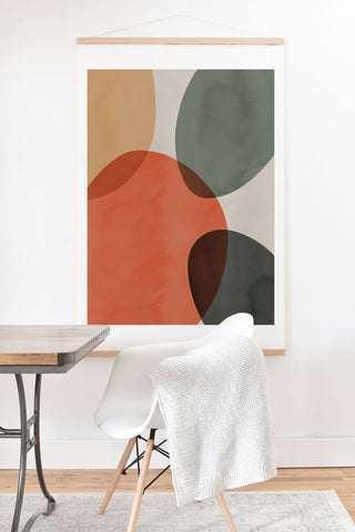Emanuela Carratoni Winter Abstract Theme Art Print And Hanger