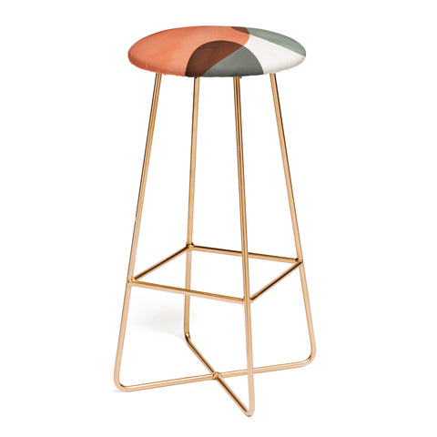 Emanuela Carratoni Winter Abstract Theme Bar Stool