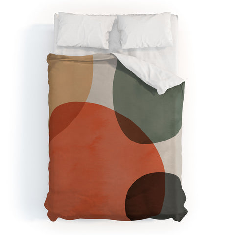 Emanuela Carratoni Winter Abstract Theme Duvet Cover