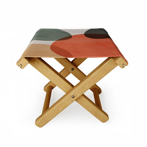 Emanuela Carratoni Winter Abstract Theme Folding Stool