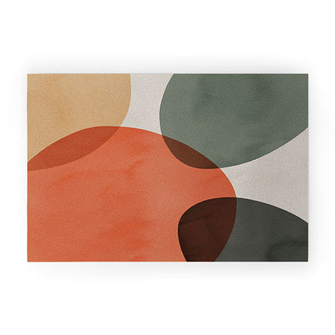 Emanuela Carratoni Winter Abstract Theme Welcome Mat