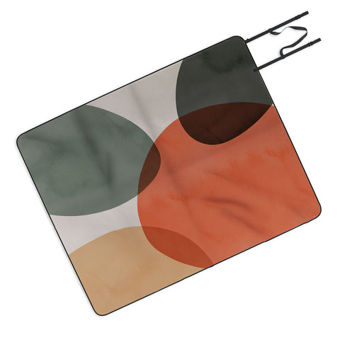 Emanuela Carratoni Winter Abstract Theme Picnic Blanket