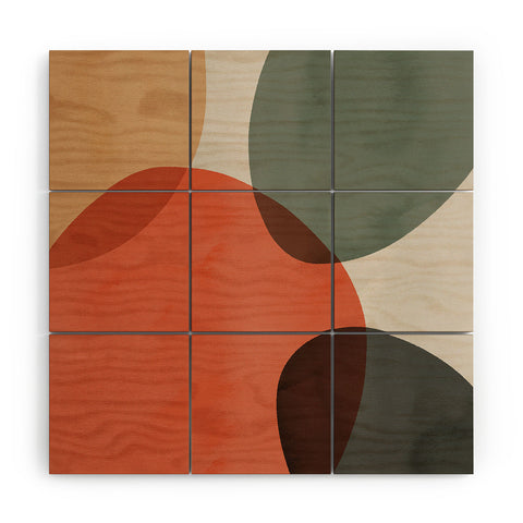 Emanuela Carratoni Winter Abstract Theme Wood Wall Mural