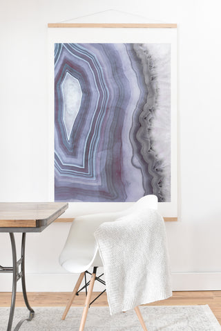 Emanuela Carratoni Winter Agate Art Print And Hanger