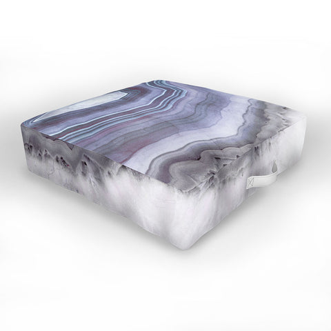 Emanuela Carratoni Winter Agate Outdoor Floor Cushion