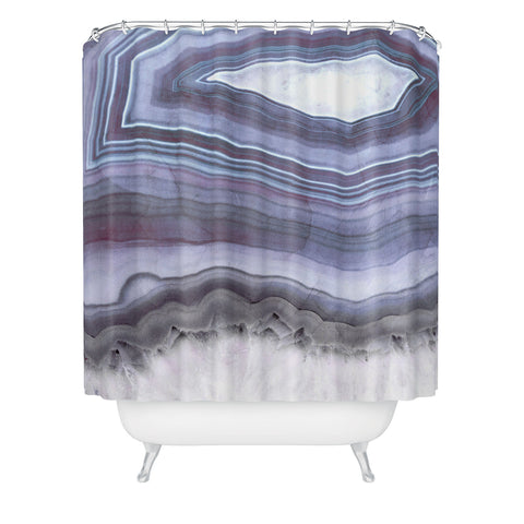 Emanuela Carratoni Winter Agate Shower Curtain