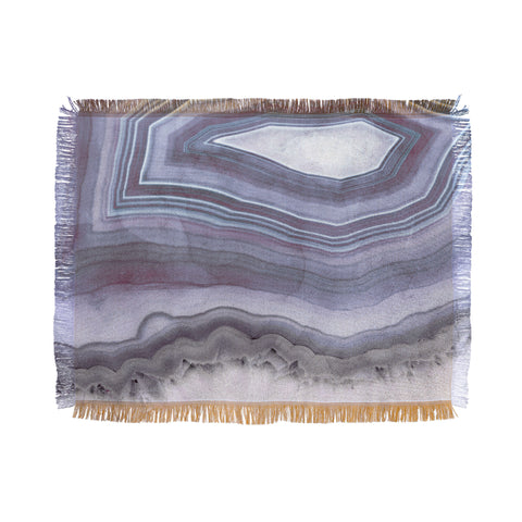 Emanuela Carratoni Winter Agate Throw Blanket